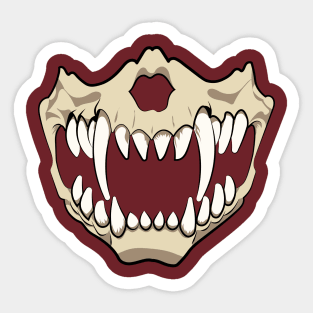 Skull jaw Sticker